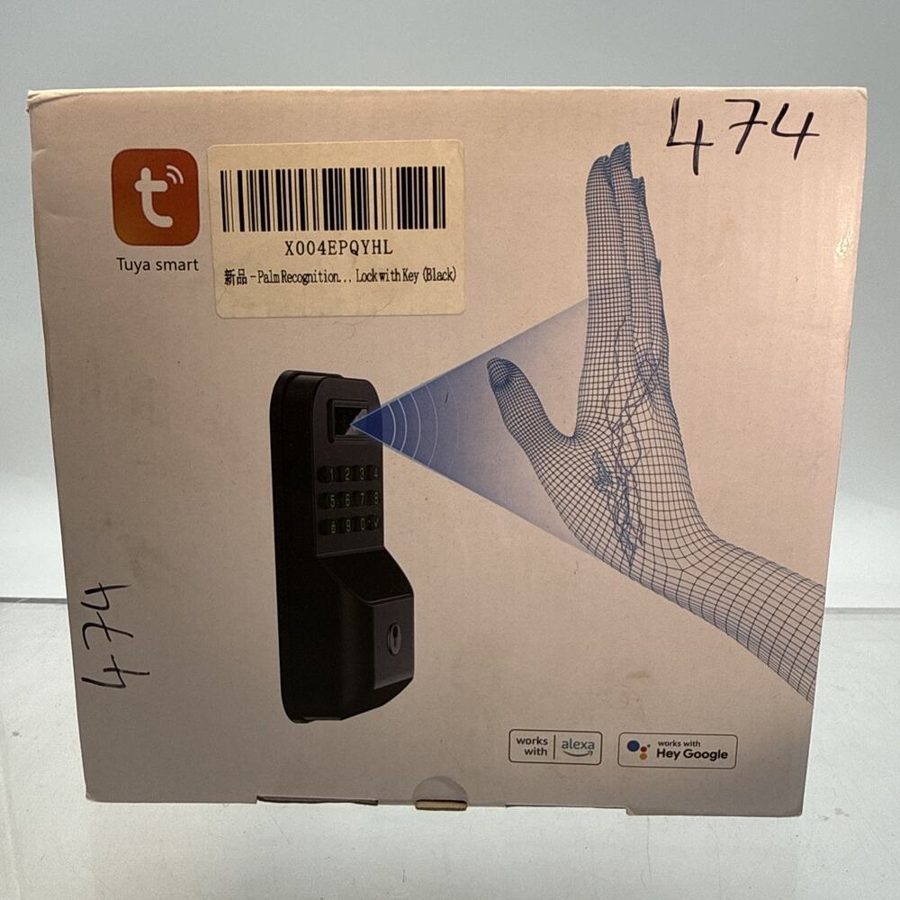Waterproof Tuya Bluetooth Palm Vein Recognition Smart Lock Door handle